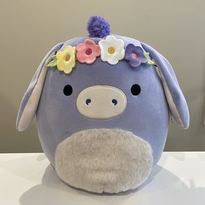 NWT 11” Milanda the Donkey with Flower Crown Easter Squishmallow